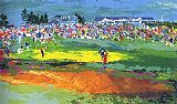 A Rough Journey Home Paintings - The Home Hole at Shinnecock by Leroy Neiman